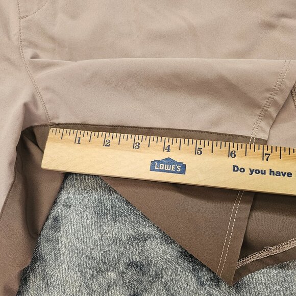 Vuori Men's Athletic Shorts in Cream and Brown - Picture 9 of 11